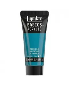 Liquitex basics akrilfesték türkizkék színben magas pigmentáció és színtisztaság magas minőség széleskörű felhasználhatósá