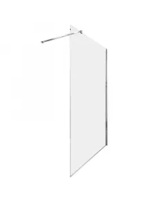 Névleges méret: 120 x 200 cm 6 mm-es, víztiszta biztonsági üveg fényes, krómszínű alumíniumprofil univerzális jobbos/balos kivi