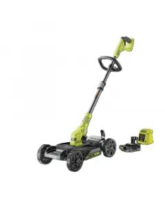 Ryobi ry18lmc30a-120 18 v-os akkus szegélynyíró 3 az 1-ben funkció: nyírás, szegélyezés, élvágás 30 cm vágószélesség, dönthe