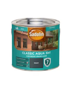 Sadolin classic aqua 3in1 - vékonylazúr - antracit 2,5l