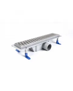 Teljes hossza: 86 cm test anyaga: polipropilén rács anyaga: rozsdamentes acél oldalsó kifolyású kis beépítési magasság: 75-101mm 