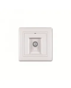 Mentavill mv5 tv csatlakozó csillagpontos tv antenna végzáró süllyesztett ip20 védettség fehér színű