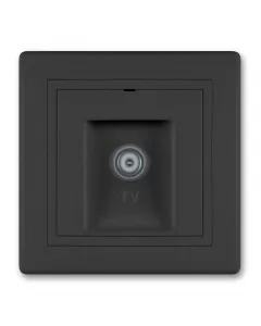Mentavill mv5 tv csatlakozó csillagpontos tv antenna végzáró süllyesztett ip20 védettség fekete színű