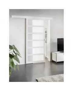 2 cm vastag műanyag ajtólap szatinált akril ablakbetétekkel falnyílás elé szerelhető könnyen mozgatható helytakarékos megoldás 