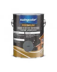 SWINGCOLOR - tartós védőlazúr - metál ezüst design 2,5L Selyemfényű csepegésmentes időjárás- és uv-álló extra uv-szűrő