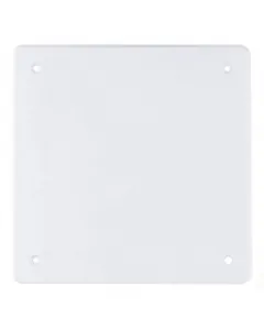 Budvill perforált kötődoboz fedél méret: 117 x 117 x 1,8 mm 100 x 100 mm-es kötődobozokhoz fehér színű