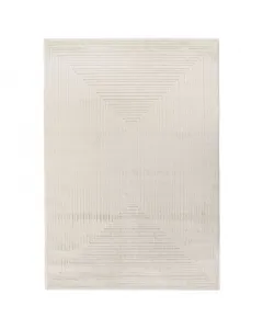 Alaska szőnyeg beltéri használatra méret: 160 x 230 cm, fehér szín geometrikus mintázat, modern stílus polipropilén anyag, 1650 g/m