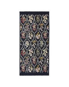 Front szőnyeg beltéri használatra méret: 60 cm x 120 cm teljes súly: 1100 g/m2 anyaga 100% pamut sötétkék-arany színű, természet