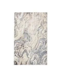 Márvány mintás luizjana szőnyeg 80x150 cm polipropilén és poliészter anyag, 1500 g/m² 7 mm szálmagasság, puha felület ezüst-béz
