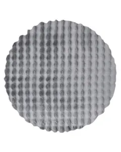 Szürke színű rabbit bubble szőnyeg, 120 cm átmérőjű poliészter anyagból, teljes súlya 1600 g/m2 puha, bolyhos felület, 5–30 m