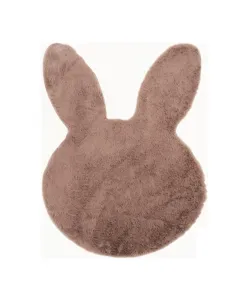 Rabbit szőnyeg nyúl mintával, rózsaszín színben mérete: 60 cm x 80 cm anyaga poliészter, teljes súly: 1550 g/m2 szálmagasság: 22 