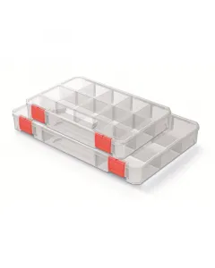 Kistenberg szortimenter szett ksqs2 1 x átlátszó tárolódoboz (275 × 186 × 41 mm) 1 x átlátszó tárolódoboz (355 × 230 × 41 mm