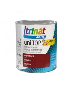 TrinÁt aqua unitop - alapozó és fedőfesték - oxidvörös (selyemfényű) 0,75l