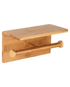 WENKO WC-papír tartó BAMBUSA (dupla, bambusz) Wenko wc-papír tartó dupla kivitelben 2 db wc-papír tekercs tárolására alkalmas beépített polc nedves törlőkendők számára term�