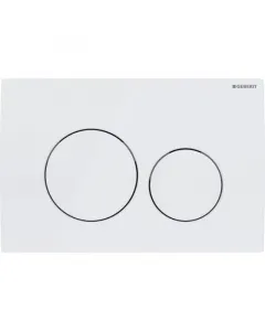 GEBERIT Nyomólap DELTA20 (alpin fehér) Geberit nyomólap delta 20 alpin fehér színben geberit delta falsík alatti öblítőtartályokhoz elölről történő működtetés műk