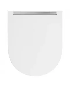 Poseidon wc-ülőke kiváló minőségű duroplast anyagból és rozsdamentes acél díszítő csíkkal lecsapódásgátló a csillapított