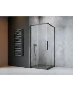 Camargue zuhanykabin tampere 6 mm edzett biztonsági üveggel gunmetál színű profilok easy-fix rendszer 20 mm állítási lehetőség kif