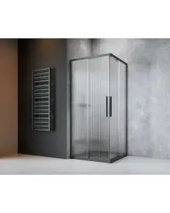 Zuhanykabin tampere hullám mintával gunmetal színű profilok easy-fix rendszer 20 mm-es állítási lehetőség ajtók alul kifordíthat�