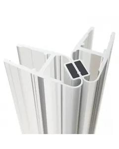 Geo záróprofil zuhanyajtókhoz 5–6 mm vastag üveghez használható könnyen méretre vágható profil megbízható mágneses záródás