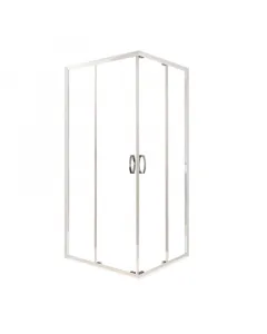 Sanplast zuhanykabin fris szögletes kialakítással méret: 80 cm x 80 cm x 190 cm 5 mm vastag átlátszó biztonsági üveg kibillenthető