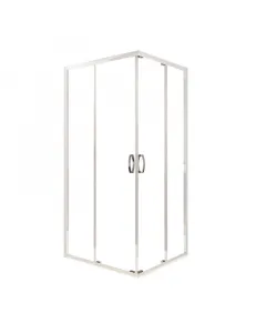 Sanplast zuhanykabin fris szögletes kialakítással méret: 90 cm x 90 cm x 190 cm 5 mm vastag átlátszó biztonsági üveg kibillenthető